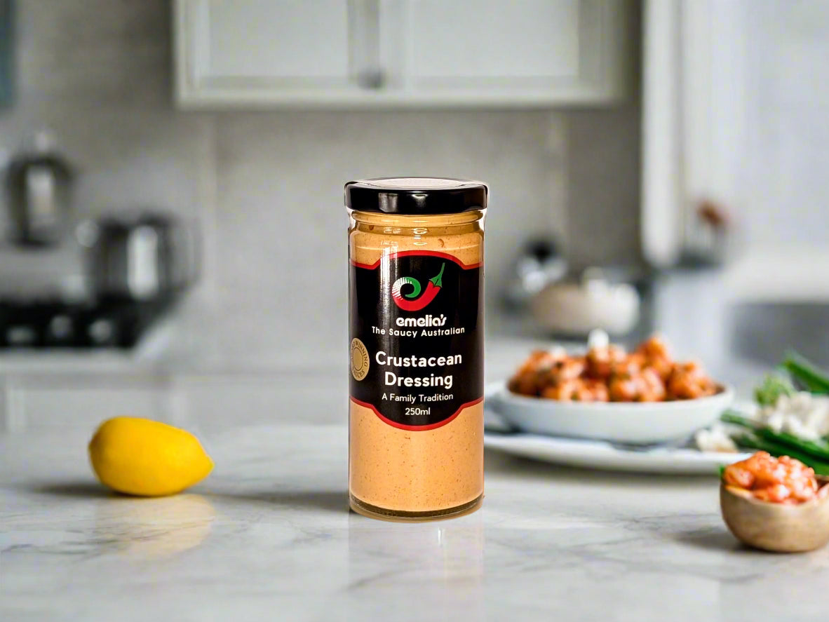 a jar of seafood suace made in the Macedon Ranages