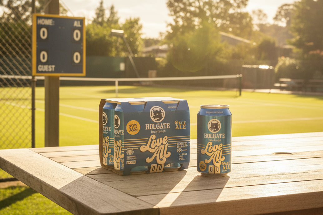a four pack of Love All alcohol free beer from Holgate Brewhouse in the Macedon Ranges