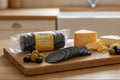 a pack of gluten free charcoal crackers from The Macedon Pantry in the Macedon Ranges