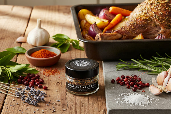 a jar of Meat and Vege Rub from Chintin Botanicals in the Macedon Ranges
