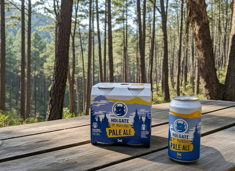 four pack of Mount Macedon Pale Ale by Holgate Brewery in the Macedon Ranges