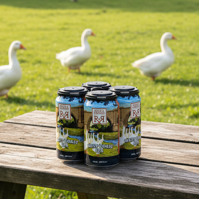 4 pack of West Coast IPA from Rock and Ranges in the Macedon Ranges