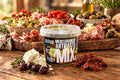 a tub of mediterranean antipasto mix from Macedon Rnages Pantry in the macedon ranges