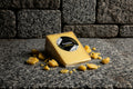 a wedge of Granite cheddar from The Long Paddock Cheese.