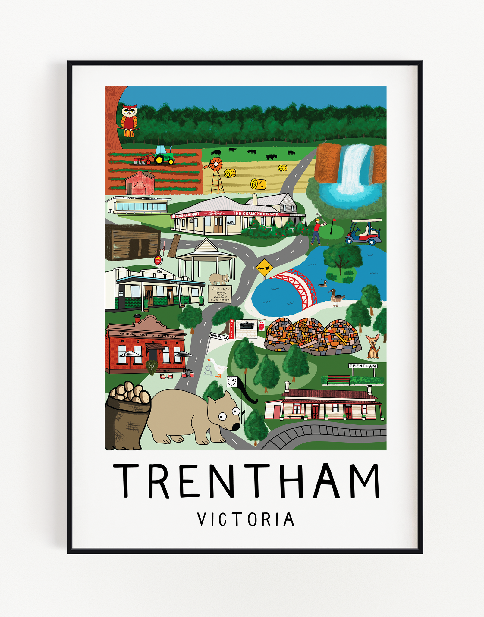 Elise Gow Designs Trentham Poster from The Macedon Ranges