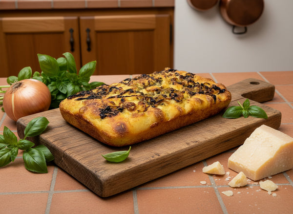 Besto Pesto focaccia from Beau Baker in the Macedon Ranges