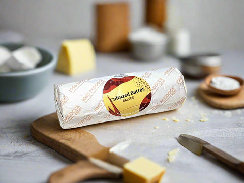 a roll of cultured butter from The Long Paddock