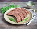 fennel sausages made in the Macedon Ranges on a plate with fresh fennel