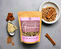 a bag of gingerbread spiced granola with cinnamon and spices made in the Macedon Ranges