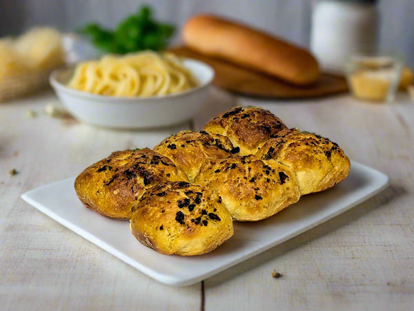 garlic bread focaccia from Beau Baker in The Macedon Ranges