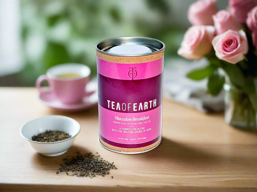 a tin of macedon breakfast tea blended in the macedon ranges