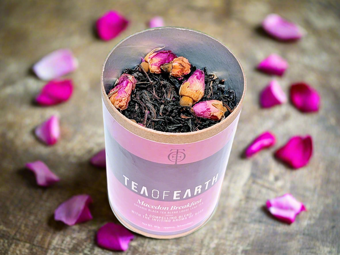 inside a tin of macedon breakfast tea blended in the macedon ranges