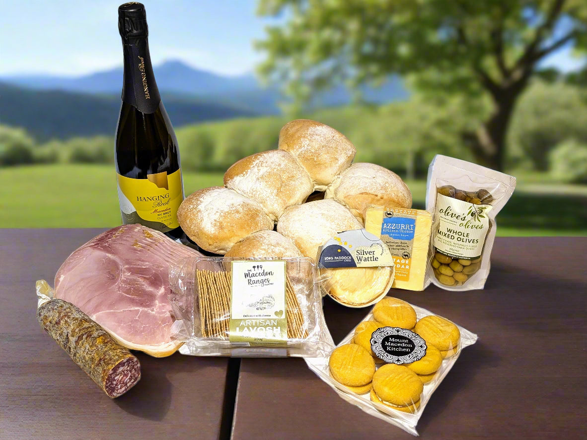 picnic at hanging rock picnic hamper of goodies from the macedon ranges
