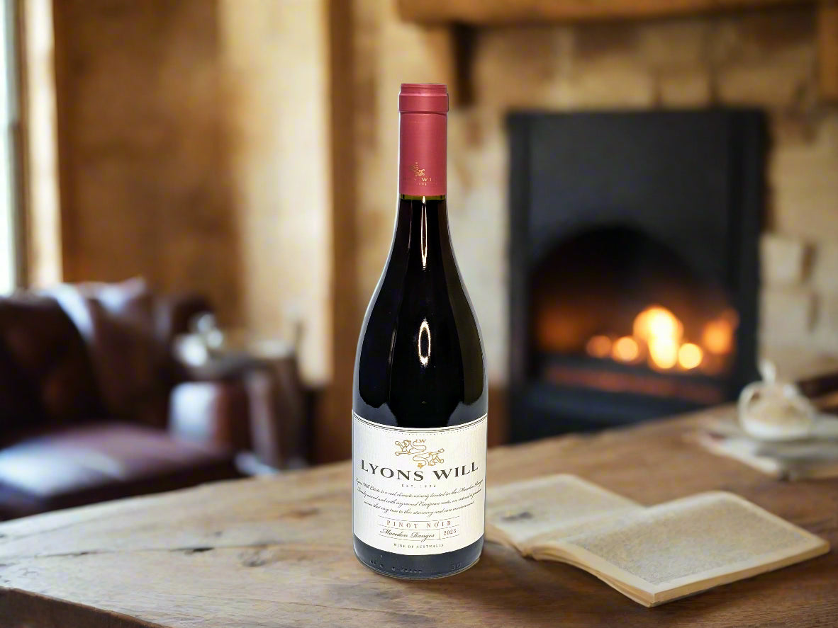 A bottle of Lyon's Will Pinot Noir from The Macedon Ranges