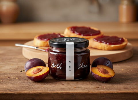 a jar of plum jam from Beth Shan in the Macedon Ranges