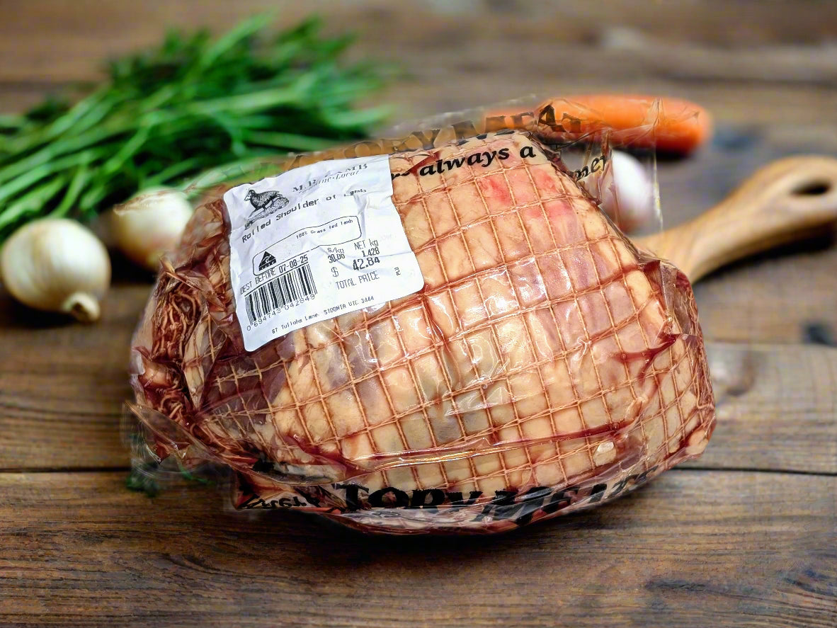 rolled lamb shoulder from MR Lamb in The Macedon Ranges