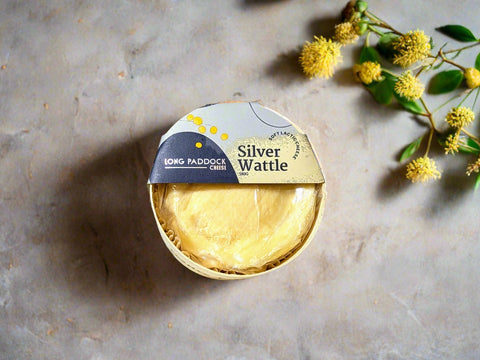 Silver Wattle soft lactic cheese from The Long Paddock