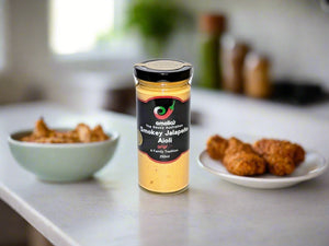 Jar of smoky jalapeno aioli from Emelias in The Macedon Ranges