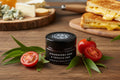 A jar of Strawberry Gum and Tomato Jam from Chintin Botanicals in the Macedon Ranges