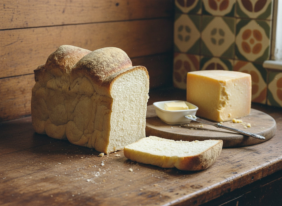 a high tin loaf from Lancefield Bakery in the Macedon Ranges